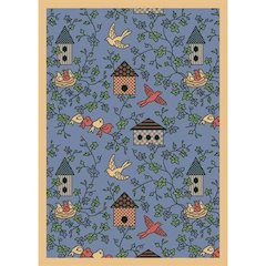 Kaleidoscope Sweet Tweet 3'10" x 5'4" Area Rug in Color Blue