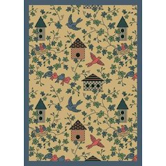 Kaleidoscope Sweet Tweet 3'10" x 5'4" Area Rug in Color Gold