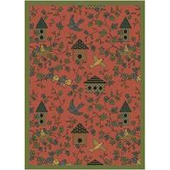 Kaleidoscope Sweet Tweet 3'10" x 5'4" Area Rug in Color Rose