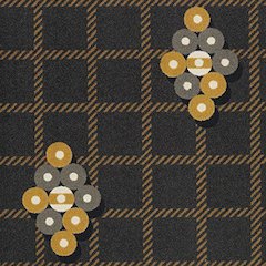 Games People Play Roll the Dice 5'4" x 7'8" Area Rug in Color Charcoal