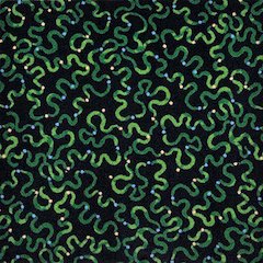 Kaleidoscope Serpentine 5'4" x 7'8" Area Rug in Color Green