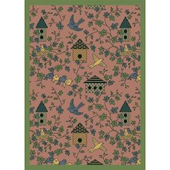Kaleidoscope Sweet Tweet 5'4" x 7'8" Area Rug in Color Rose