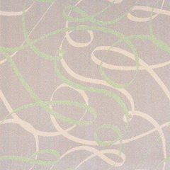 Playful Patterns Ribbons 5'4" x 7'8" Area Rug in Color Green