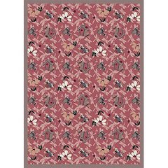 Kaleidoscope Flower Garden 7'8" x 10'9" Area Rug in Color Rose