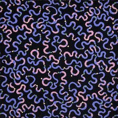 Kaleidoscope Serpentine 7'8" x 10'9" Area Rug in Color Purple