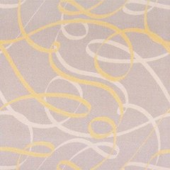 Playful Patterns Ribbons 7'8" x 10'9" Area Rug in Color Yellow