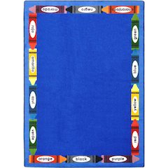 Kid Essentials Bilingual Colors 5'4" x 7'8" Area Rug in Color Multi