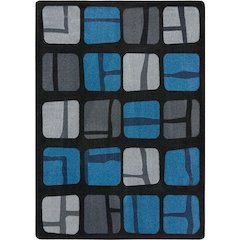 Kid Essentials BioBlocks 5'4" x 7'8" Area Rug in Color Marine