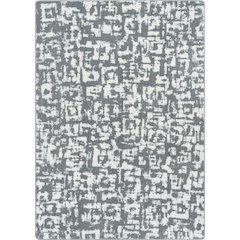WorkSpace Block Print 3'10" x 5'4" Area Rug in Color Cloudy