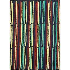 Kid Essentials Cascade 3'10" x 5'4" Area Rug in Color Multi
