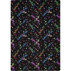 Neon Lights Celebration 4' x 6' Area Rug in Color Fluorescent