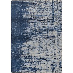 Kid Essentials Coastal Canvas 3'10" x 5'4" Area Rug in Color High Tide