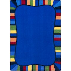 Kid Essentials Colorful Accents 5'4" x 7'8" Area Rug in Color Rainbow