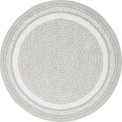 Cozy Corner 7'7" Round Area Rug in Color Sage