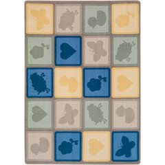 Kid Essentials Cuddly Creatures 5'4" x 7'8" Area Rug in Color Multi