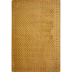 Kaleidoscope Diamond Plate 3'10" x 5'4" Area Rug in Color Gold