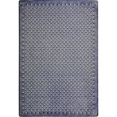 Kaleidoscope Diamond Plate 3'10" x 5'4" Area Rug in Color Lead
