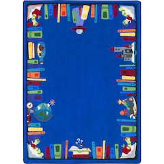Kid Essentials Discovery Books 5'4" x 7'8" Area Rug in Color Multi