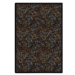 Kaleidoscope Dots Aglow 3'10" x 5'4" Area Rug in Color Gold