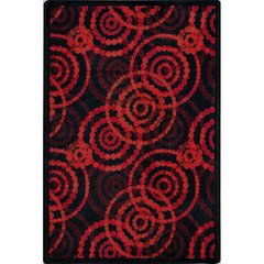 Kid Essentials Dottie 3'10" x 5'4" Area Rug in Color Ruby
