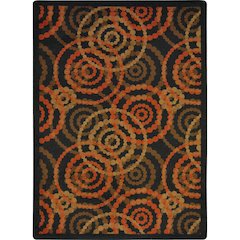 Kid Essentials Dottie 7'8" x 10'9" Area Rug in Color Warm Earth