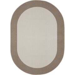 Kid Essentials Easy Going 5'4" x 7'8" Oval Area Rug in Color Neutral