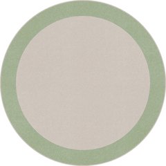 Kid Essentials Easy Going 7'7" Round Area Rug in Color Sage