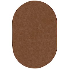 Kid Essentials Endurance 6' x 9' Oval Area Rug in Color Brown