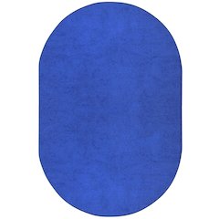 Kid Essentials Endurance 6' x 9' Oval Area Rug in Color Royal Blue