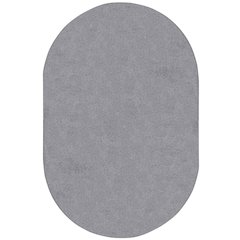 Kid Essentials Endurance 6' x 9' Oval Area Rug in Color Silver