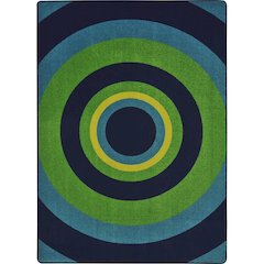 Kid Essentials Fascinate 5'4" x 7'8" Area Rug in Color Navy
