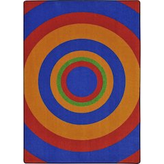 Kid Essentials Fascinate 5'4" x 7'8" Area Rug in Color Primary