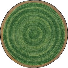 Kid Essentials Feeling Natural 7'7" Round Area Rug in Color Pine
