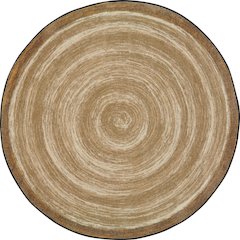 Kid Essentials Feeling Natural 7'7" Round Area Rug in Color Sand