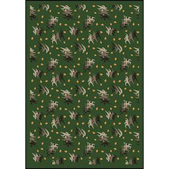 Games People Play Fitness Zone 3'10" x 5'4" Area Rug in Color Sage
