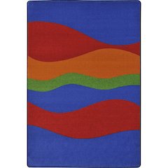 Kid Essentials Flow 5'4" x 7'8" Area Rug in Color Primary
