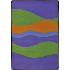 Kid Essentials Flow 5'4" x 7'8" Area Rug in Color Violet