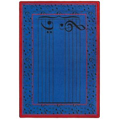 Kid Essentials Fully Staffed 3'10" x 5'4" Area Rug in Color Blue