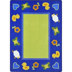Kid Essentials Nature's First Signs 3'10" x 5'4" Area Rug in Color Multi