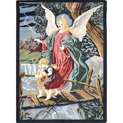 Kid Essentials Guardian Angel 3'10" x 5'4" Area Rug in Color Multi
