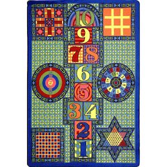 Kid Essentials Games Galore 5'4" x 7'8" Area Rug in Color Multi