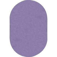 Kid Essentials Just Kidding 6' x 9' Oval Area Rug in Color Very Violet