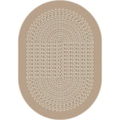Kid Essentials Like Home 3'10" x 5'4" Oval Area Rug in Color Beige