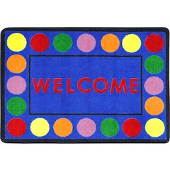 Kid Essentials Lots of Dots 2'8" x 3'10" Area Rug in Color Multi