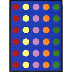 Kid Essentials Lots of Dots 7'8" x 10'9" Area Rug in Color Multi