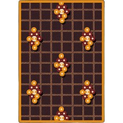 Games People Play Nine Ball 3'10" x 5'4" Area Rug in Color Burgundy