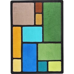 Kid Essentials Our Block 5'4" x 7'8" Area Rug in Color Earthtone