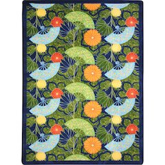Kaleidoscope Pacific Rim 5'4" x 7'8" Area Rug in Color Green
