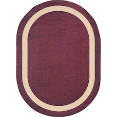 Kid Essentials Portrait 5'4" x 7'8" Oval Area Rug in Color Heather