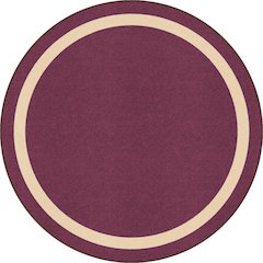 Kid Essentials Portrait 7'7" Round Area Rug in Color Heather